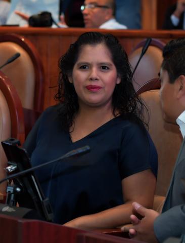Dip. Laura Estrada Mauro, presidenta de la JUCOPO.